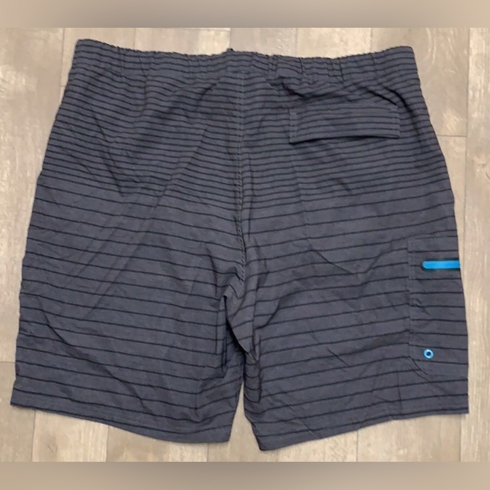 Swimming trunks gray and turquoise